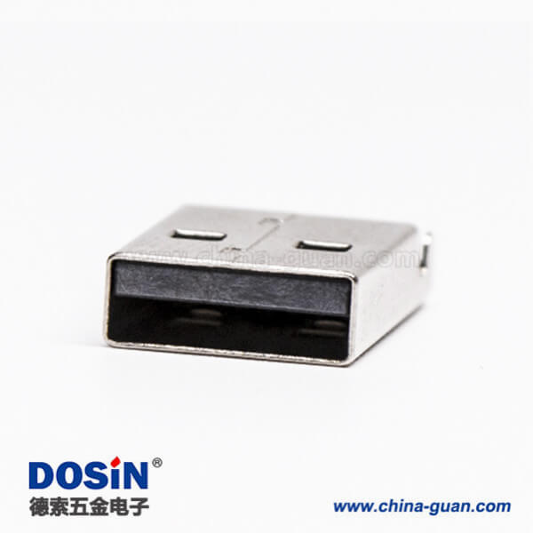 usb type a 公头90度SMT沉板接PCB板 usb type a 公头90度SMT沉板接PCB板