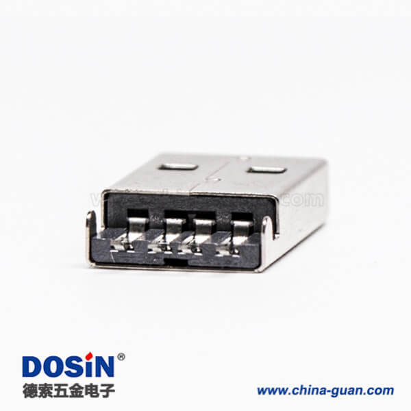 usb type a 公头90度SMT沉板接PCB板 usb type a 公头90度SMT沉板接PCB板