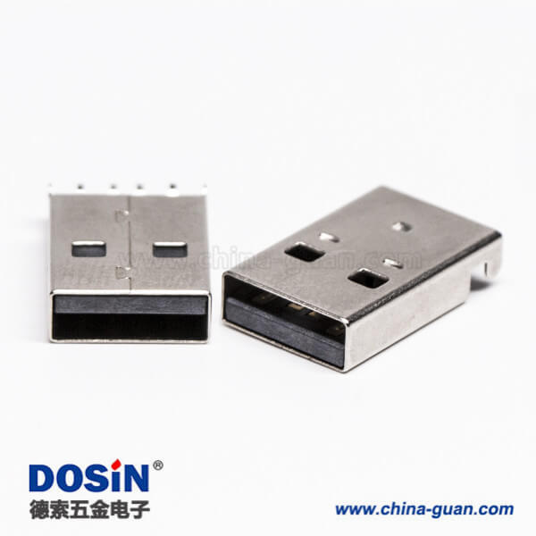 usb type a 公头90度SMT沉板接PCB板 usb type a 公头90度SMT沉板接PCB板