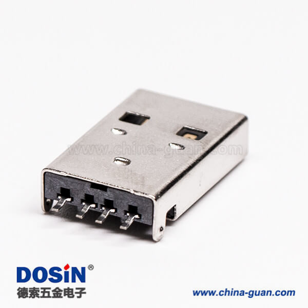 usb2.0沉板封装公头弯式SMT沉板两脚接板 usb2.0沉板封装公头弯式SMT沉板两脚接板