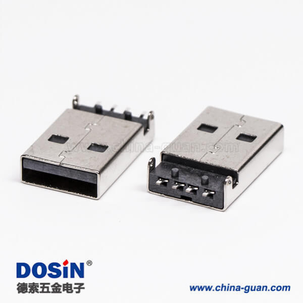 usb2.0沉板封装公头弯式SMT沉板两脚接板 usb2.0沉板封装公头弯式SMT沉板两脚接板