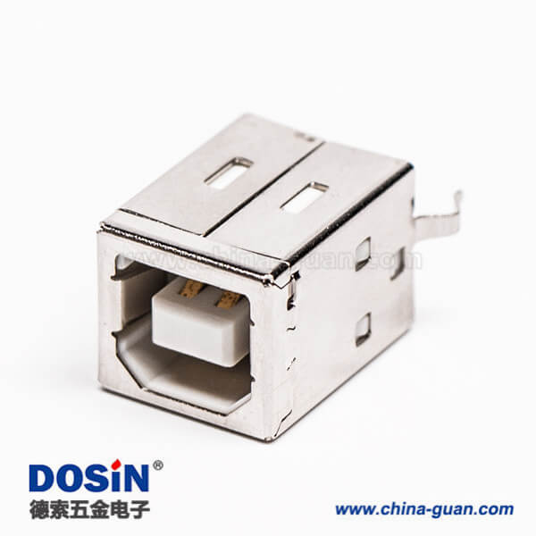 usb type b接口母头直式DIP插PCB板 usb type b接口母头直式DIP插PCB板