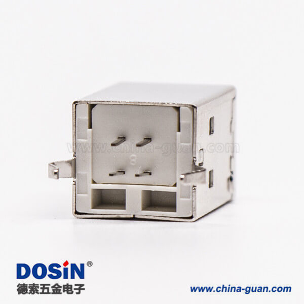 usb type b接口母头直式DIP插PCB板 usb type b接口母头直式DIP插PCB板