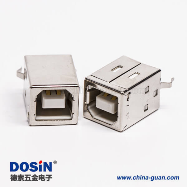 usb type b接口母头直式DIP插PCB板 usb type b接口母头直式DIP插PCB板