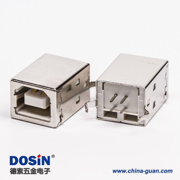 usb type b接口母头直式DIP插PCB板 usb type b接口母头直式DIP插PCB板