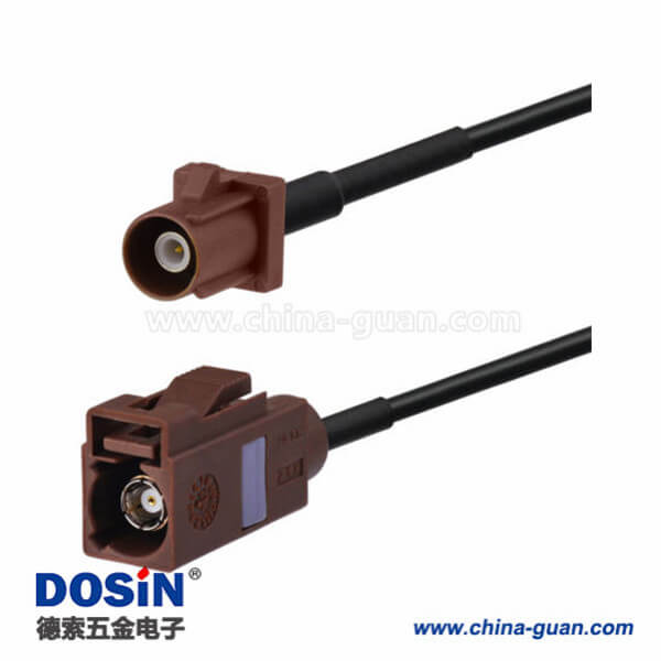 车用天线延长线Fakra F型棕色公转母直式天线6米 车用天线延长线Fakra F型棕色公转母直式天线6米