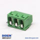 绿色接线端子螺钉式3芯直式连接器插PCB板