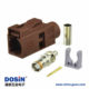 Fakra 高频连接器F型母头棕色压接接线RG316 RG174汽车电视用连接器