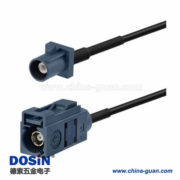 汽车遥控天线延长线Fakra G型直式公转母灰色接线1米 汽车遥控天线延长线Fakra G型直式公转母灰色接线1米