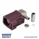 汽车 Fakra 连接器母头弯式压接接线RG174 RG316连接器