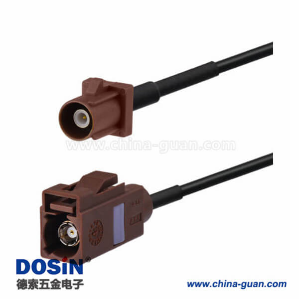 汽车天线Fakra F型母头转公头直式接线2米 汽车天线Fakra F型母头转公头直式接线2米