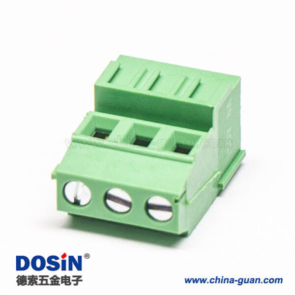 绿色接线端子3芯直式接PCB板螺钉式 绿色接线端子3芯直式接PCB板螺钉式