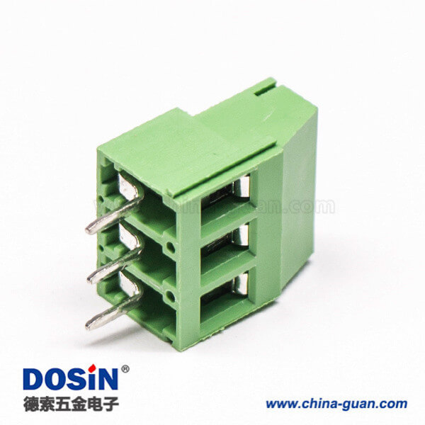 螺钉式端子3芯绿色直式穿孔式插PCB板端子接接线 螺钉式端子3芯绿色直式穿孔式插PCB板端子接接线