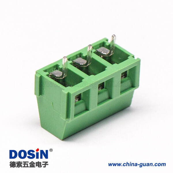 螺钉式PCB接线端子3芯绿色直式接PCB板绿色连接器 螺钉式PCB接线端子3芯绿色直式接PCB板绿色连接器