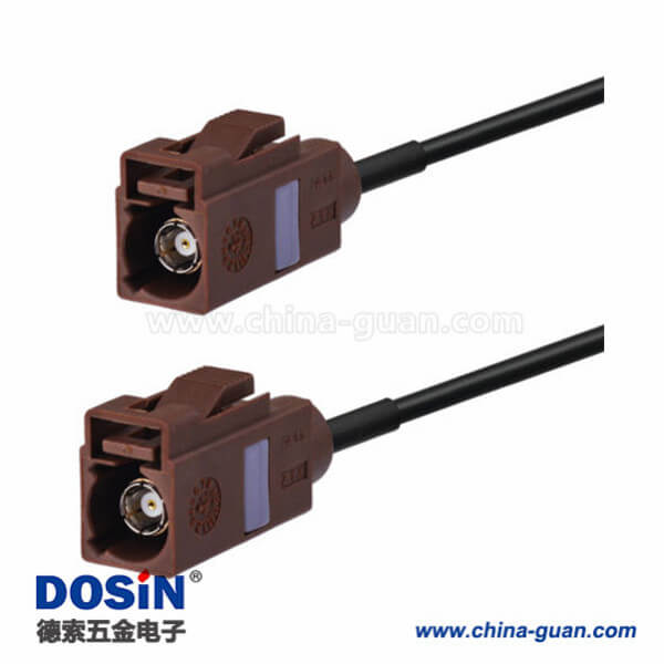 Fakra 线F型棕色母转母直式车载天线延长线20英尺 Fakra 线F型棕色母转母直式车载天线延长线20英尺