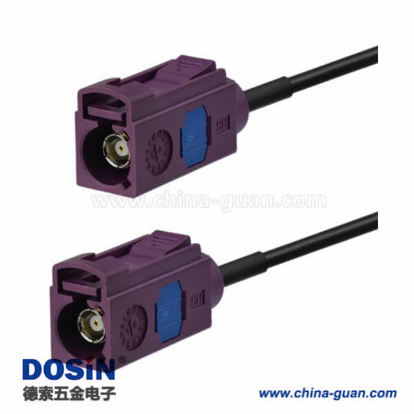 Fakra-D型接口车载4G LTE 3G UMTS GSM母转母直式连接器延长线1米 Fakra-D型接口车载4G LTE 3G UMTS GSM母转母直式连接器延长线1米