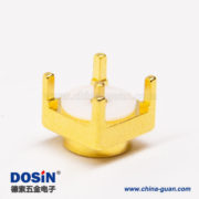 mcx系列射频同轴连接器母头直式镀金穿孔式接PCB板 mcx系列射频同轴连接器母头直式镀金穿孔式接PCB板