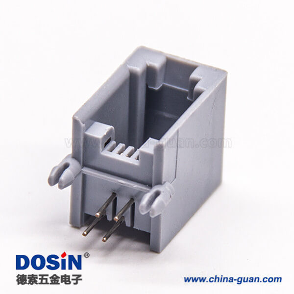 4p4c接口90度非屏蔽模块化RJ9插座弯式插板 4p4c接口90度非屏蔽模块化RJ9插座弯式插板