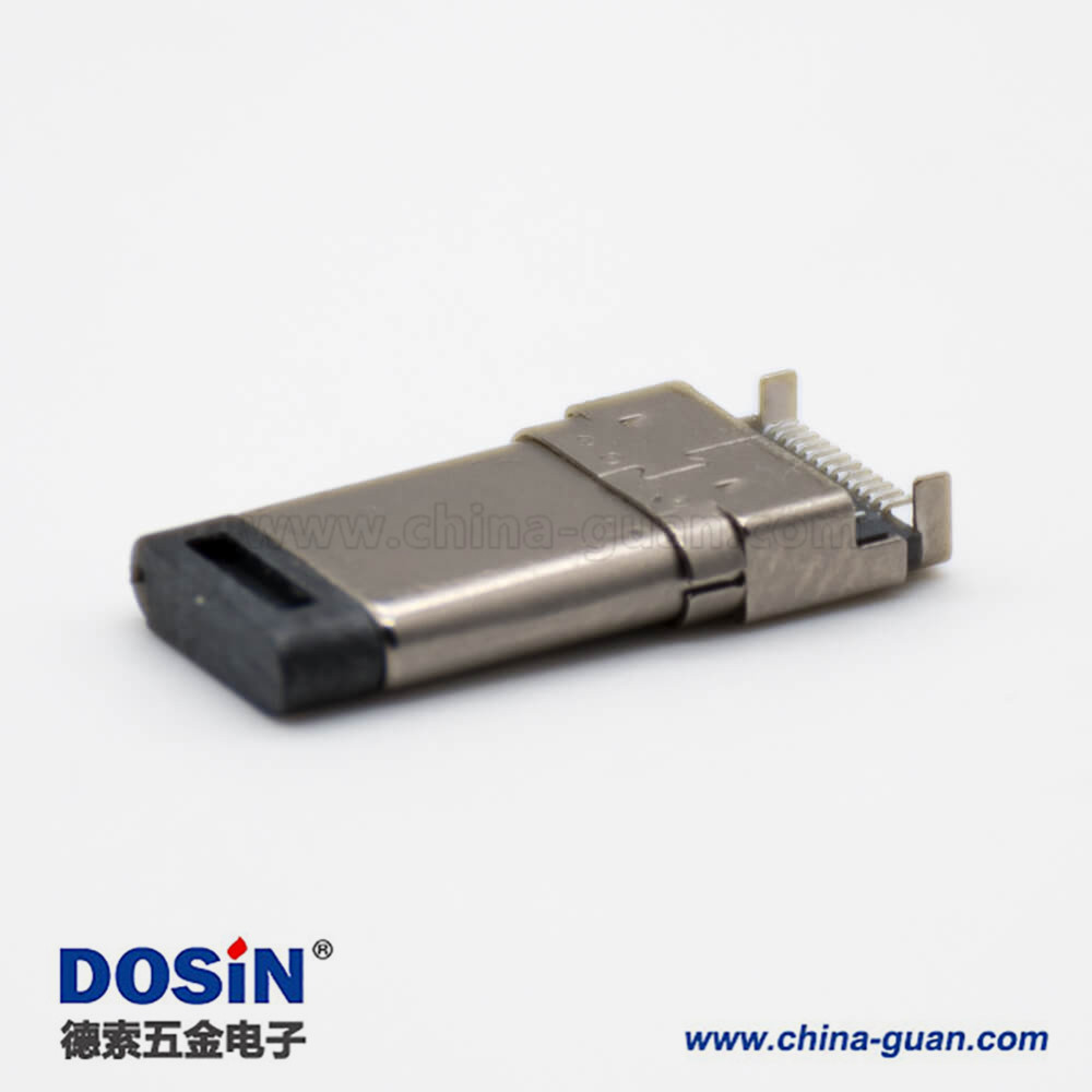 typeC接口3.1沉板公头双贴直式24芯连接器