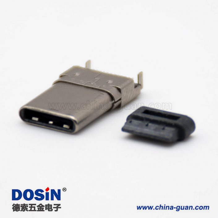 typeC接口3.1沉板公头双贴直式24芯连接器 typeC接口3.1沉板公头双贴直式24芯连接器