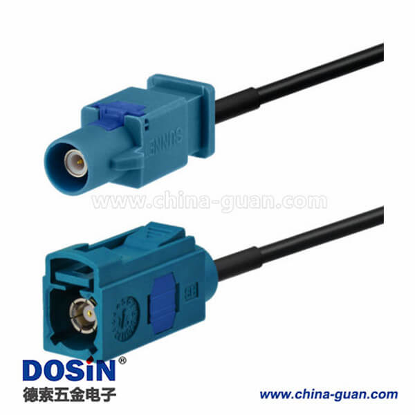 Fakra直头GPS车用天线Fakra Z母头对公头接线2米 Fakra直头GPS车用天线Fakra Z母头对公头接线2米