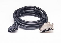 SCSI 线 VHDCI 型68芯注塑公头转HPCN68芯金属组装式公头