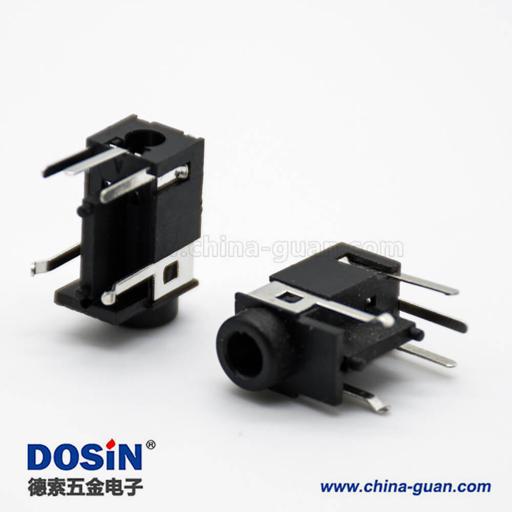 DC耳机插座6*3.6mm不带屏蔽母头弯式插孔贴片焊接电源连接器 DC耳机插座6*3.6mm不带屏蔽母头弯式插孔贴片焊接电源连接器