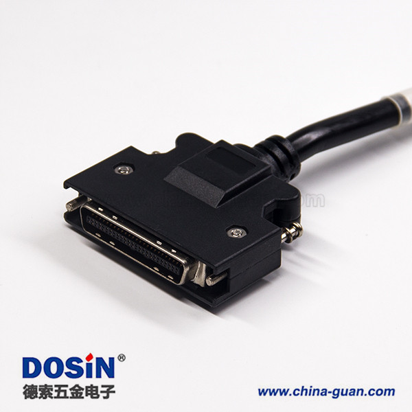 D-SUB接口26芯直公头转SCSI HPCN型50芯公头直式线束1米