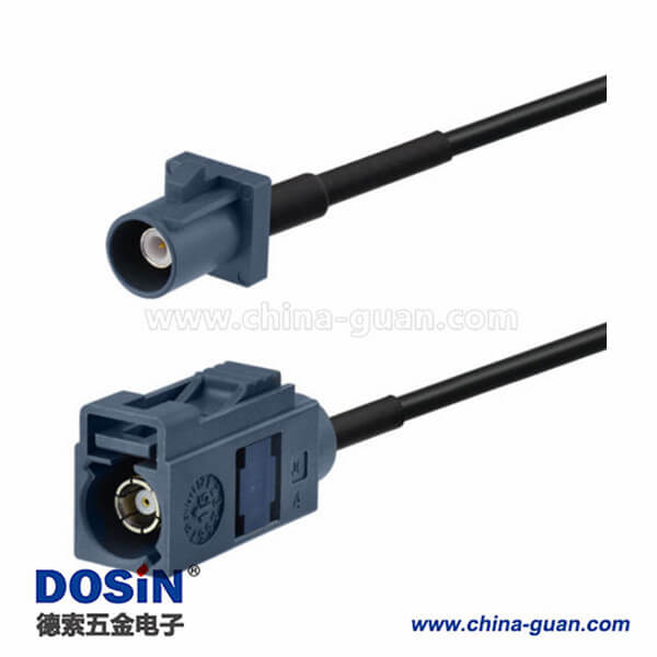 汽车遥控天线延长线Fakra G型直式公转母灰色接线1米 汽车遥控天线延长线Fakra G型直式公转母灰色接线1米