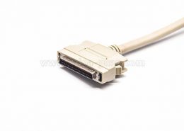 SCSI68针HPDB型HPDB68芯公转公按键式注塑成型线2米