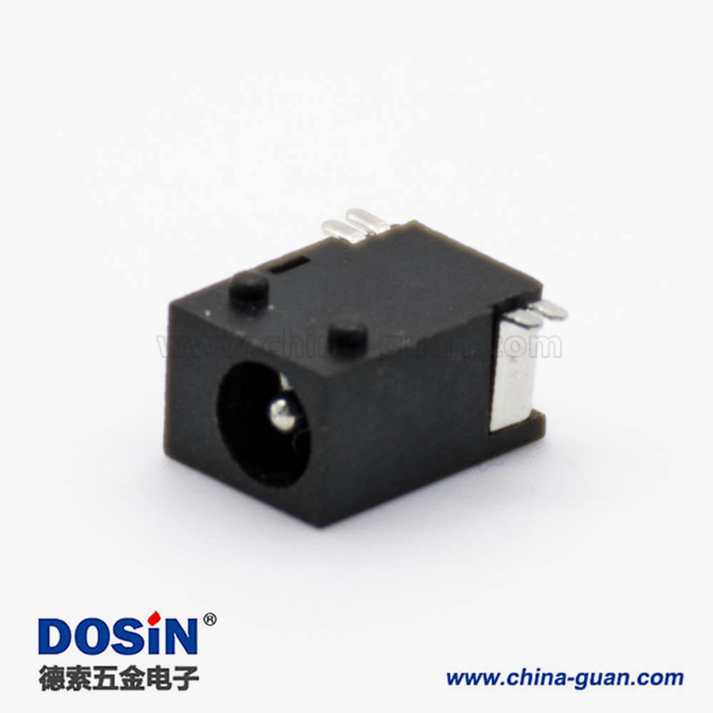 贴片DC电源插座3.5*1.3MM公头不带屏蔽平行贴板贴片焊接连接器 贴片DC电源插座3.5*1.3MM公头不带屏蔽平行贴板贴片焊接连接器