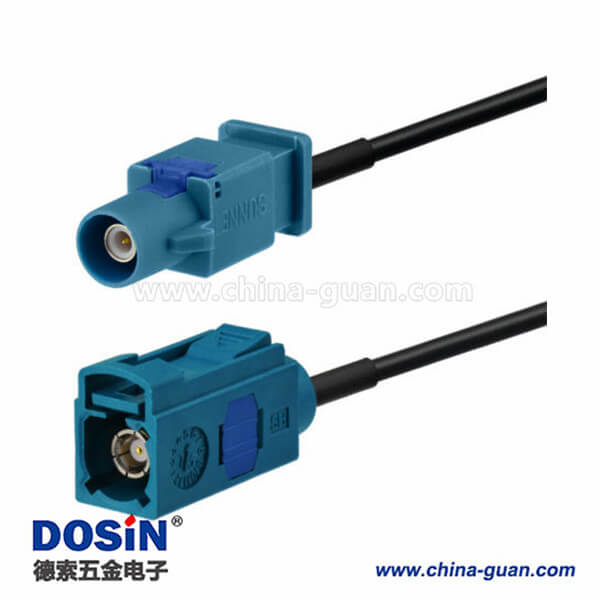 Fakra连接器车头单元GPS Fakra Z直式母头对公头连接器20英尺 Fakra连接器车头单元GPS Fakra Z直式母头对公头连接器20英尺