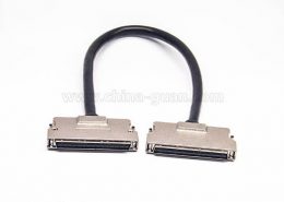 SCSI线HPCN型100芯公转公锌合金外壳组装线材2米