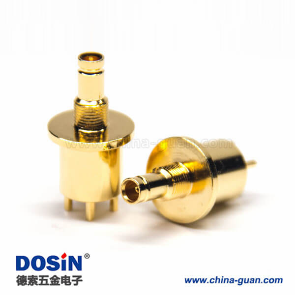 din型射频连接器母头直式180度穿墙式插PCB板安装镀金 din型射频连接器母头直式180度穿墙式插PCB板安装镀金