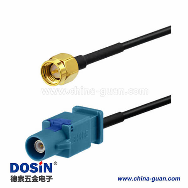 SMA转Fakra Z型直式公转公车载GPS天线延长线30厘米 SMA转Fakra Z型直式公转公车载GPS天线延长线30厘米