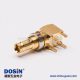 90 度 板端 镀金DIN 1.0/2.3母头连接器
