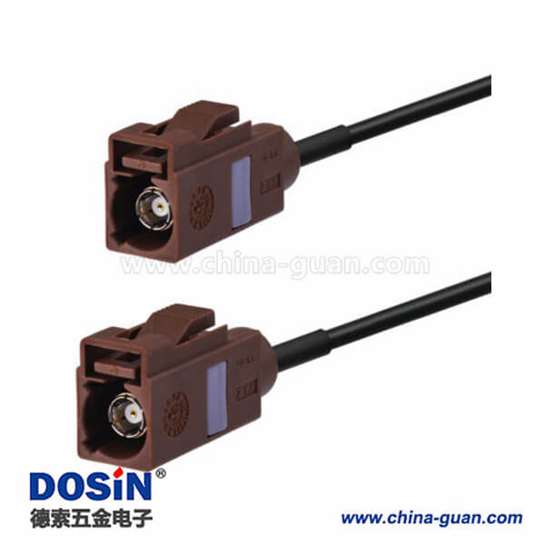 Fakra连接器F型直式母转母车载天线延长线50厘米 Fakra连接器F型直式母转母车载天线延长线50厘米