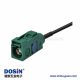 Fakra E型直式母转母汽车立体声FM AM收音机天线连接器线材2米