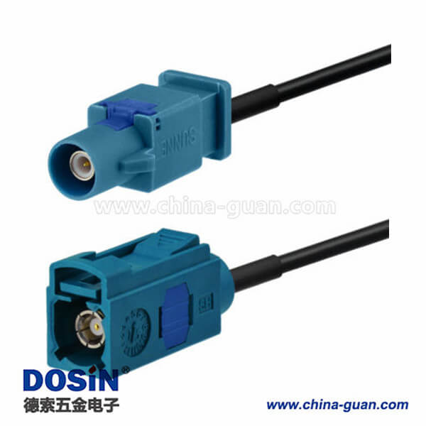 连接器Fakra公对母头GPS直式接线Fakra Z 5米 连接器Fakra公对母头GPS直式接线Fakra Z 5米