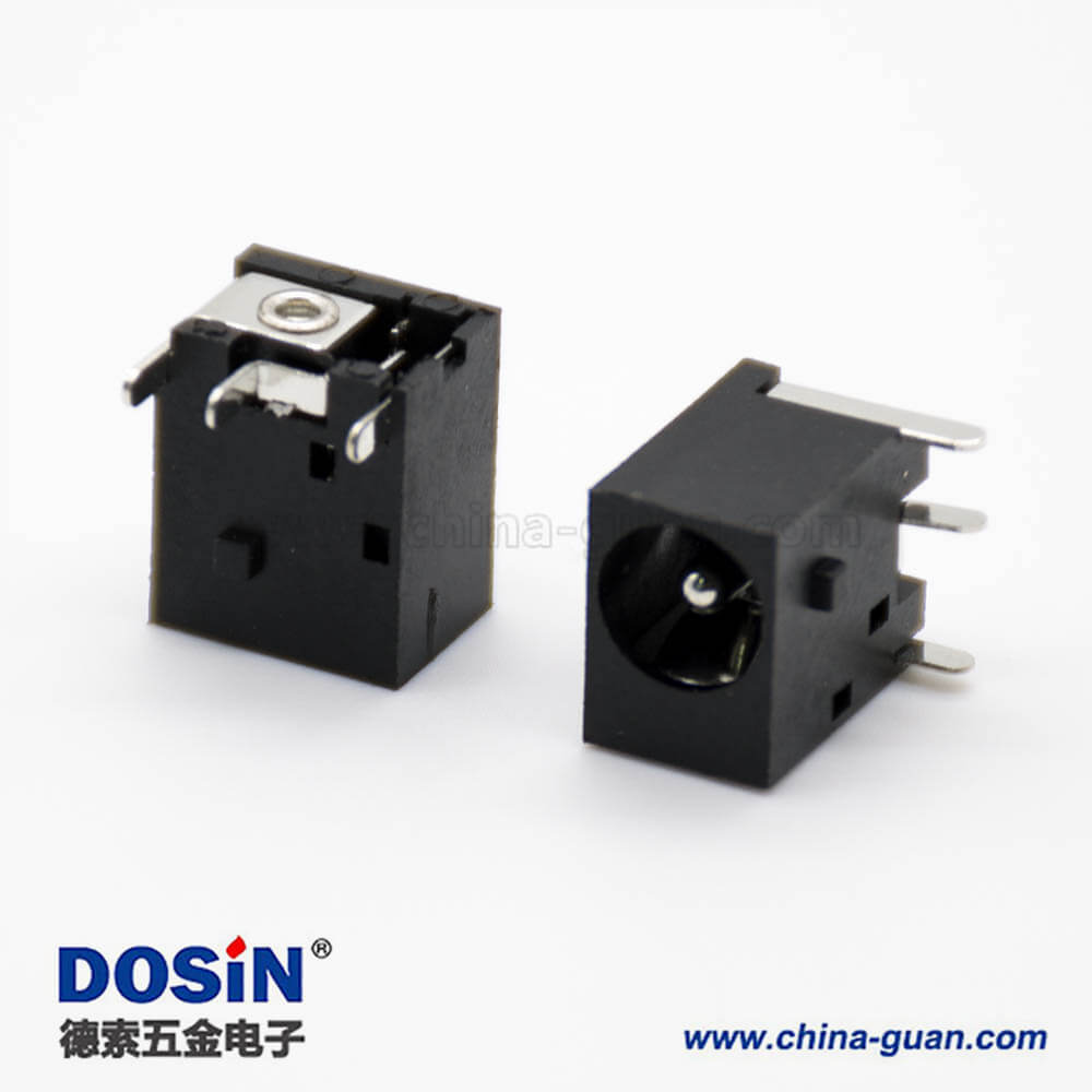 DC直流电源插座弯式插孔公头贴片焊接4.4*1.65mm弯式不带屏蔽连接器 DC直流电源插座弯式插孔公头贴片焊接4.4*1.65mm弯式不带屏蔽连接器