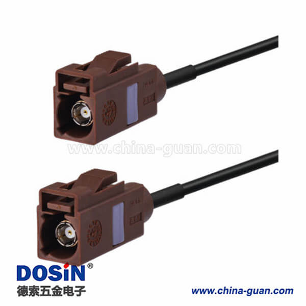 Fakra接口F型直式母转母汽车天线延长线1米 Fakra接口F型直式母转母汽车天线延长线1米