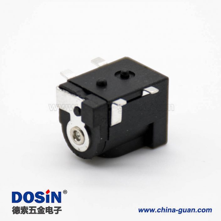 DC电源插座引脚5.5*2.1mm贴板公头水平贴片焊接不带屏蔽插座连接器 DC电源插座引脚5.5*2.1mm贴板公头水平贴片焊接不带屏蔽插座连接器