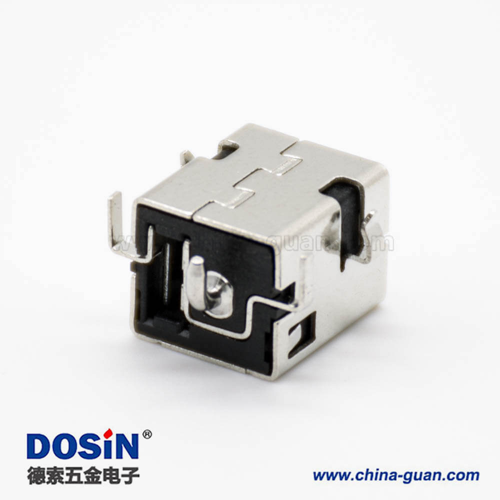 金属DC插座贴板5.5*2.1mm公头带屏蔽贴片焊接水平公头插座连接器 金属DC插座贴板5.5*2.1mm公头带屏蔽贴片焊接水平公头插座连接器