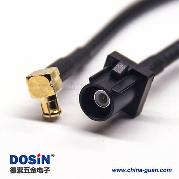 Fakra线束FakraA型公头转MCX公头线材连接器 RG174 线长1米 Fakra线束FakraA型公头转MCX公头线材连接器 RG174 线长1米