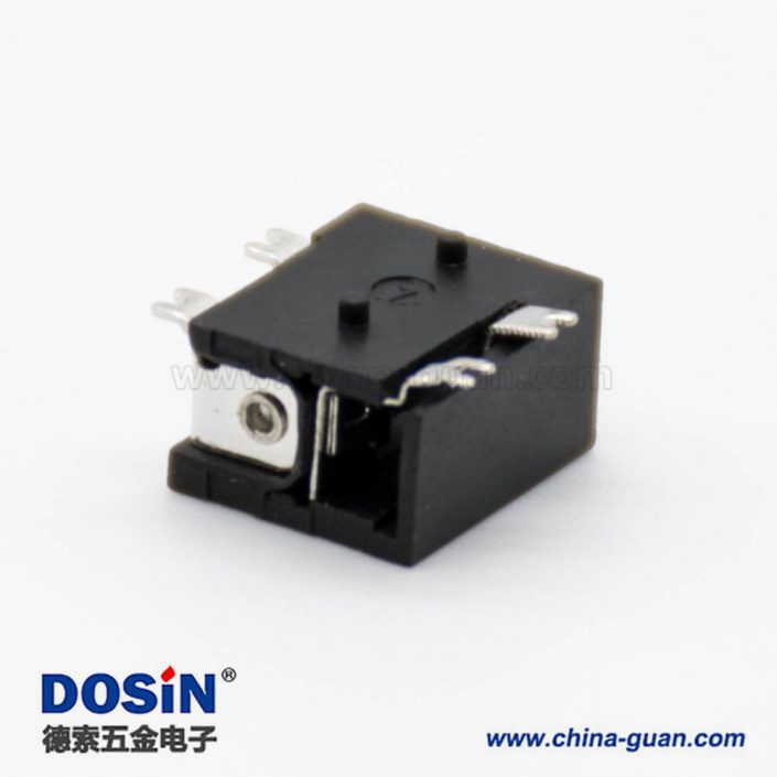 DC插座贴片水平贴片焊接公头不带屏蔽5.5*2.5贴板连接器 DC插座贴片水平贴片焊接公头不带屏蔽5.5*2.5贴板连接器