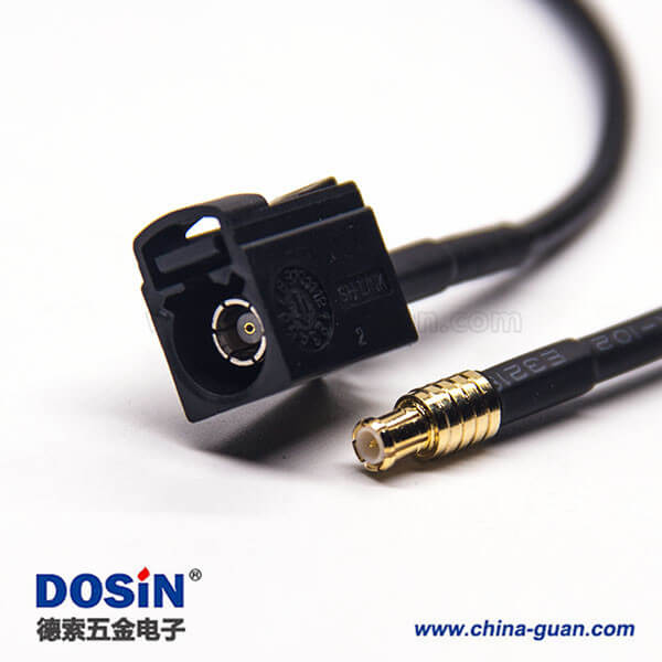 Fakra连接器A型母头转MCX公头线材连接器 RG174 线长1米 Fakra连接器A型母头转MCX公头线材连接器 RG174 线长1米