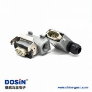 矩形连接器H10A表面安装不带针公头7芯公母对接斜出口表面安装螺纹PG16重载连接器 矩形连接器H10A表面安装不带针公头7芯公母对接斜出口表面安装螺纹PG16重载连接器