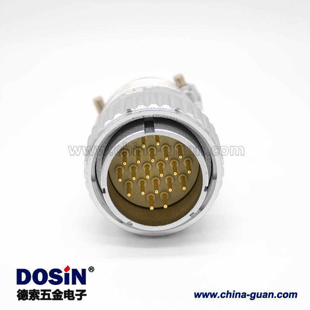 20芯插头 P40公头直式接线插头 20芯插头 P40公头直式接线插头