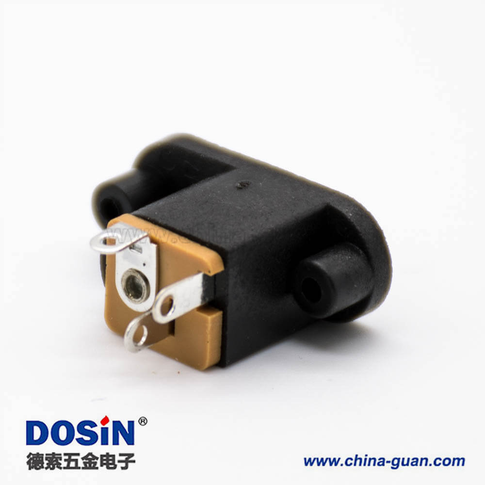 电源接口插座面板安装不带屏蔽插孔公头直式2孔法兰DC连接器 电源接口插座面板安装不带屏蔽插孔公头直式2孔法兰DC连接器