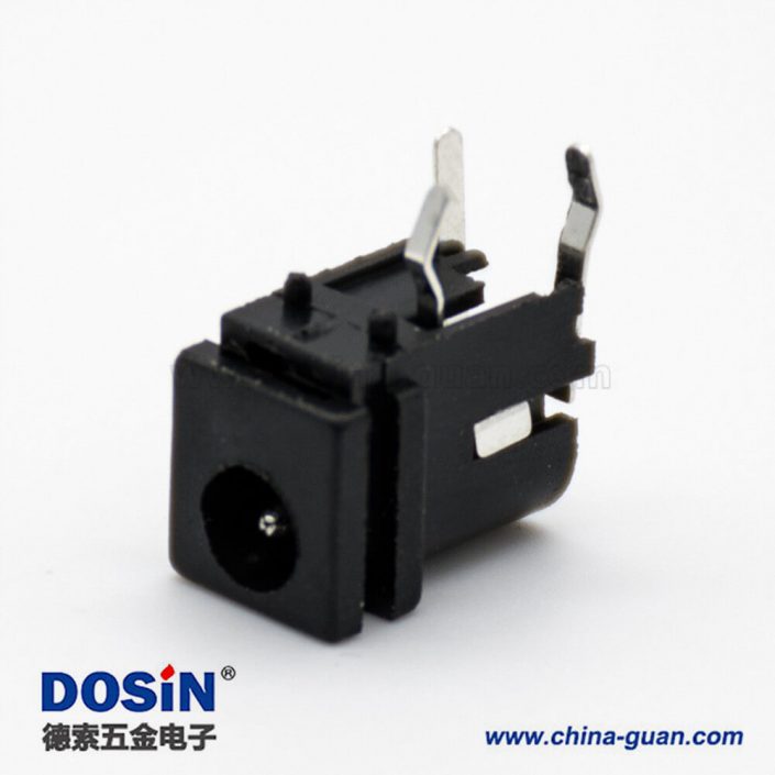 DC插座3脚立式公插孔贴片焊接弯式4.4*1.65不带屏蔽电源连接器 DC插座3脚立式公插孔贴片焊接弯式4.4*1.65不带屏蔽电源连接器